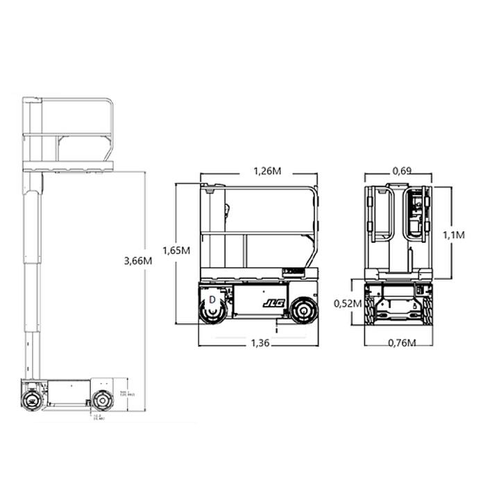 Masthoogwerker 5.66 m – afbeelding 3 van 3