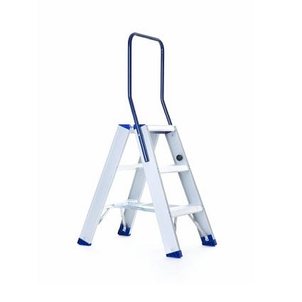 Hoofdafbeelding van Industriele dubbele trap 3 treden