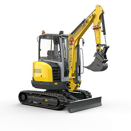 Minigraver 2.6 ton Wacker Neuson EZ26 met cabine – afbeelding 2 van 3
