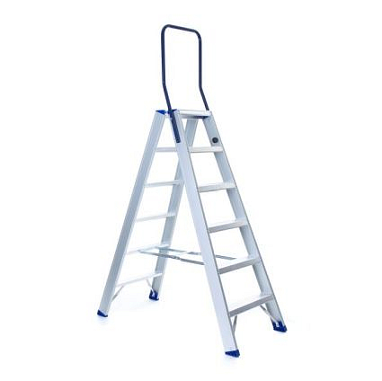 Hoofdafbeelding van Industriele dubbele trap 6 treden