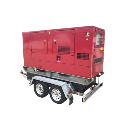 Hoofdafbeelding van Generator op aanhanger 100 kVA diesel HVO geluidgedempt